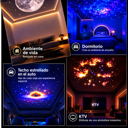Nuevo proyector Relajante galaxia, planetas, estrellas.
