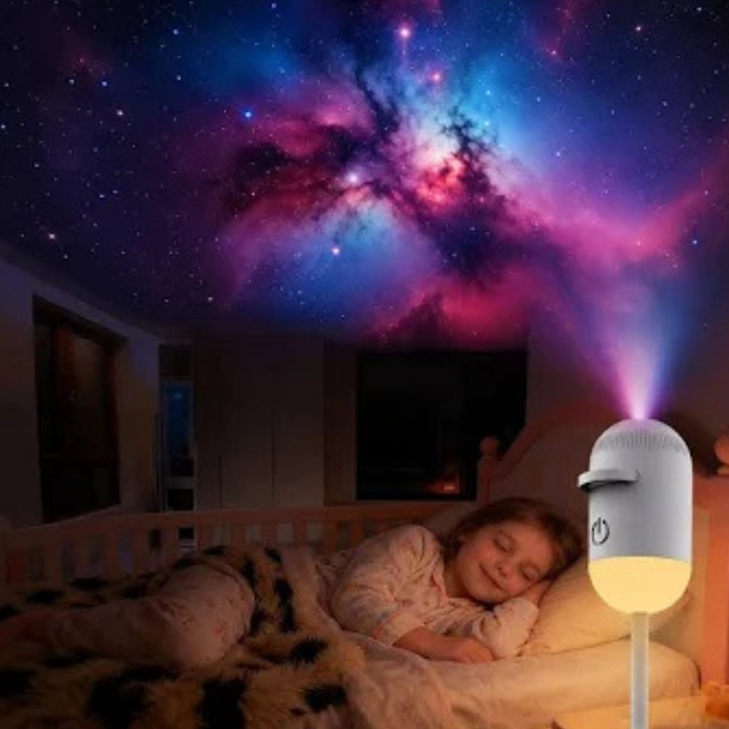 Nuevo proyector Relajante galaxia, planetas, estrellas.